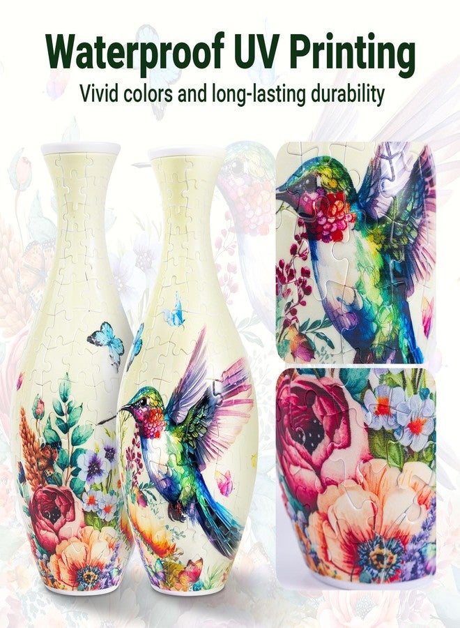 HOTPLACY 3D Puzzle Vase,160 Pieces 3D Puzzle Vase for Flowers,Unique Adult Crafts and Art,Great Gift for Women, Mother’Day Gifts, 3D DIY House Warming Gift for Flower Arrangements and Home Decor - Image 5